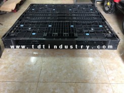 Pallet nhựa cũ 2 mặt 1100x1100x120mm