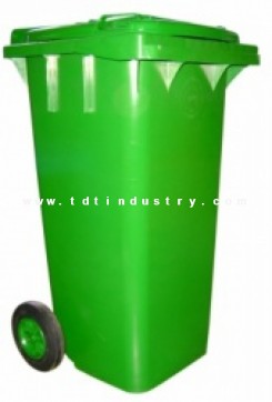 Thùng đựng rác HDPE 120 lít  nắp kín 